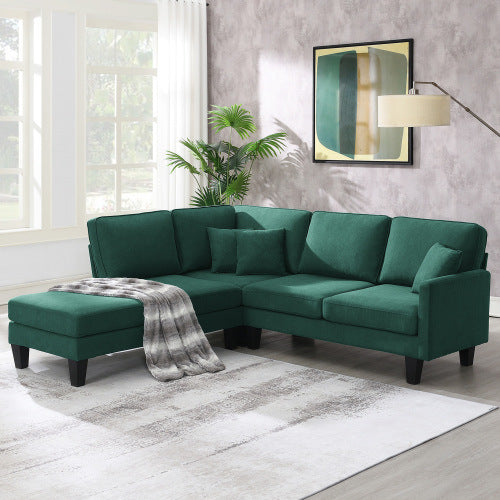 Terrycloth Lounge: Modern 5-Seat Sectional Sofa